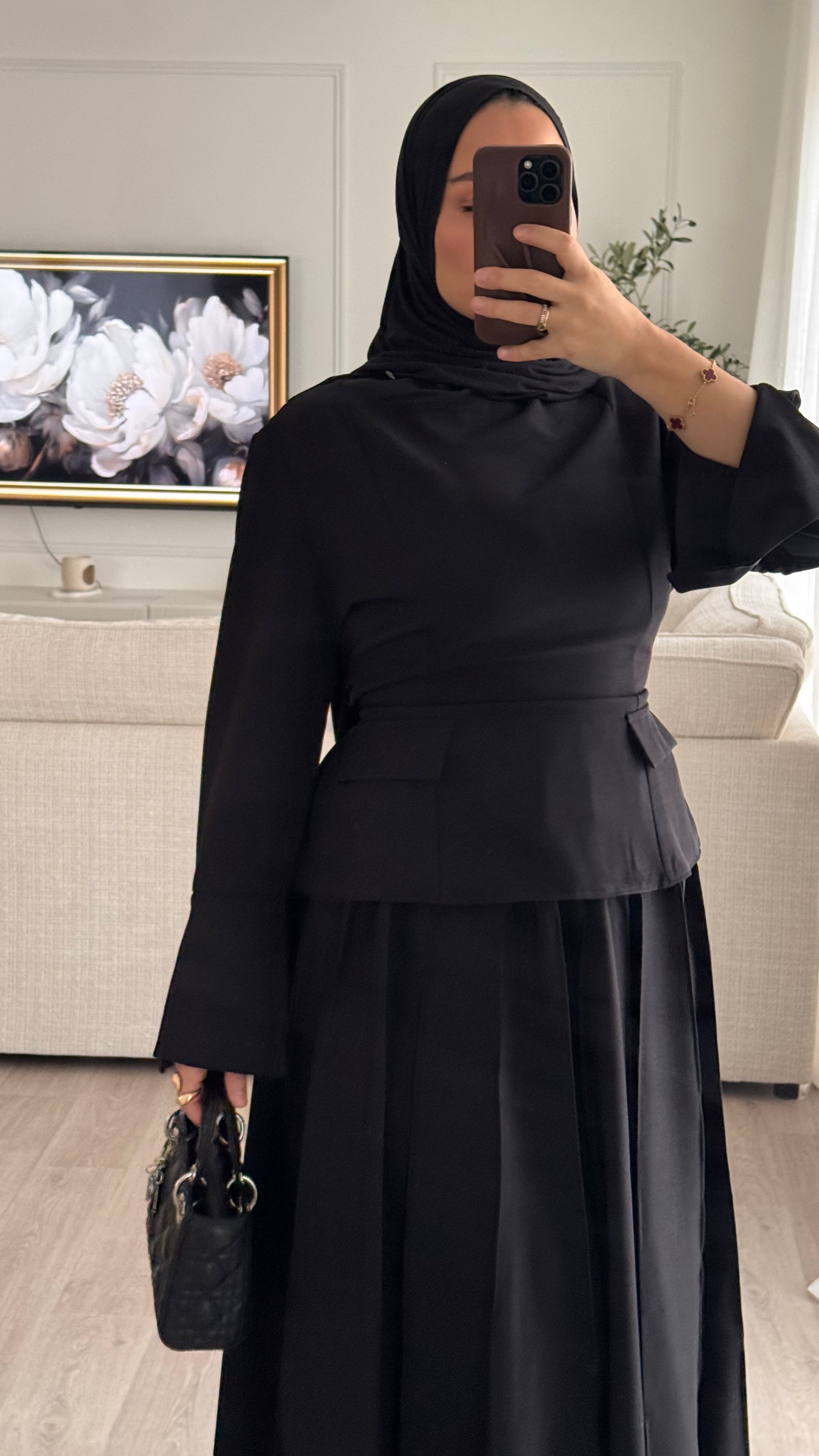 Ensemble jupe Carina | Noir [ PRÉCOMMANDE ]