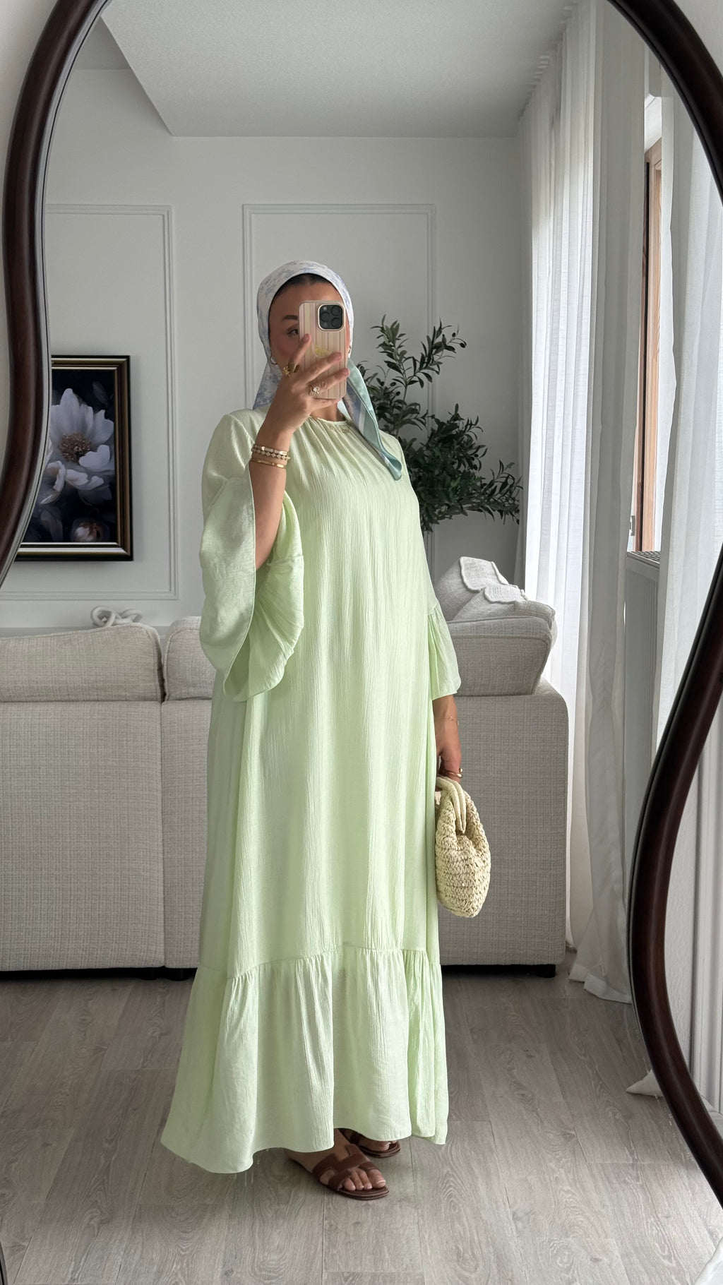 Robe à volant | Menthe