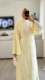 Robe brodée | Jaune