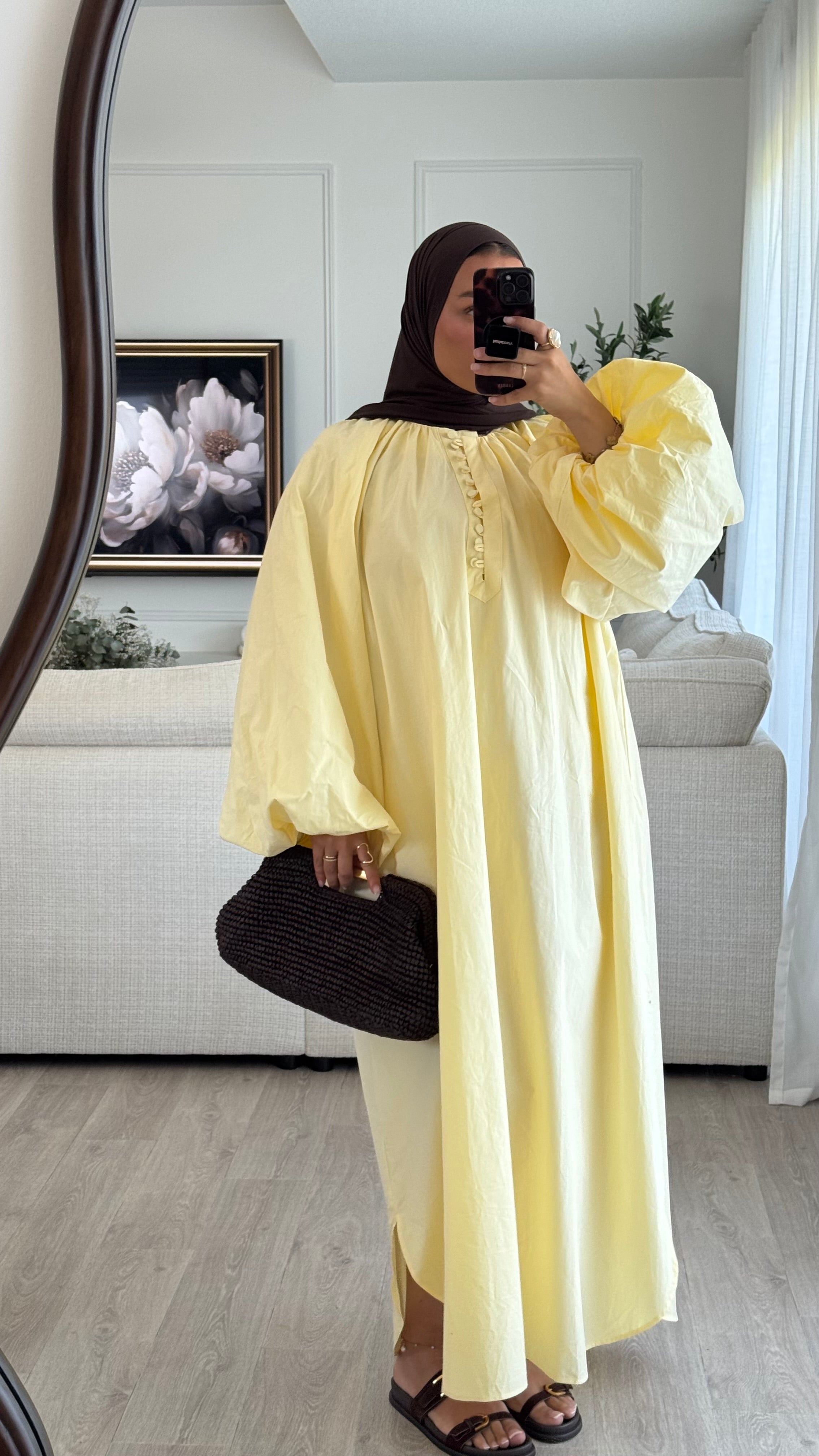 Robe 100% cotton | Jaune