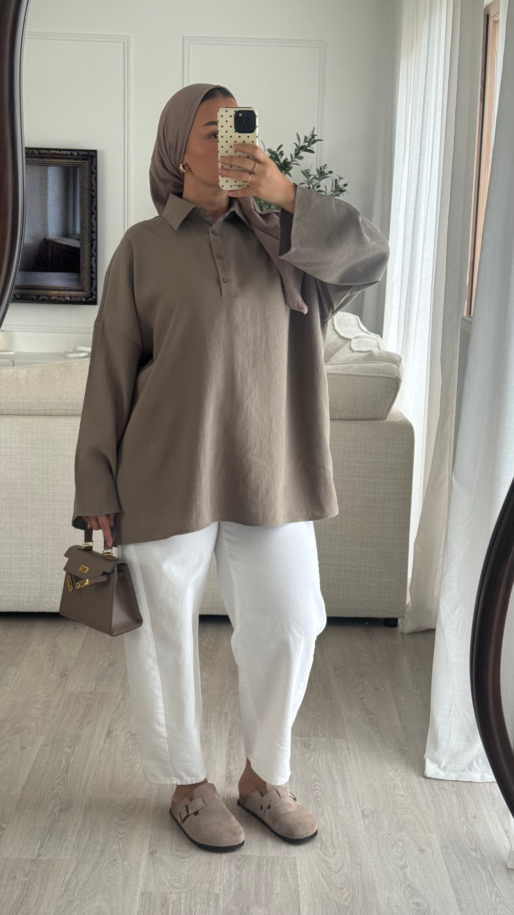 Polo Oversize | Taupe