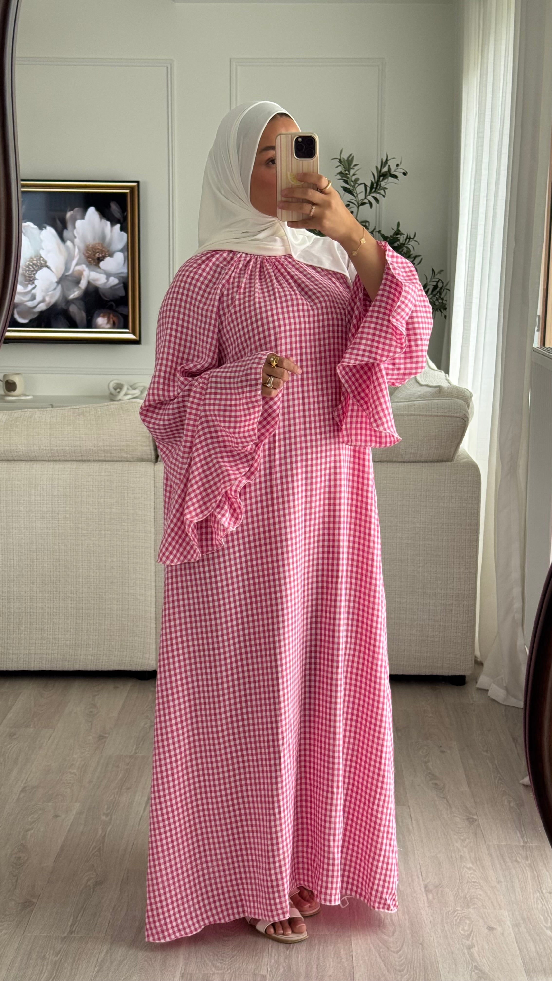 Robe Vichy | Rose Fushia