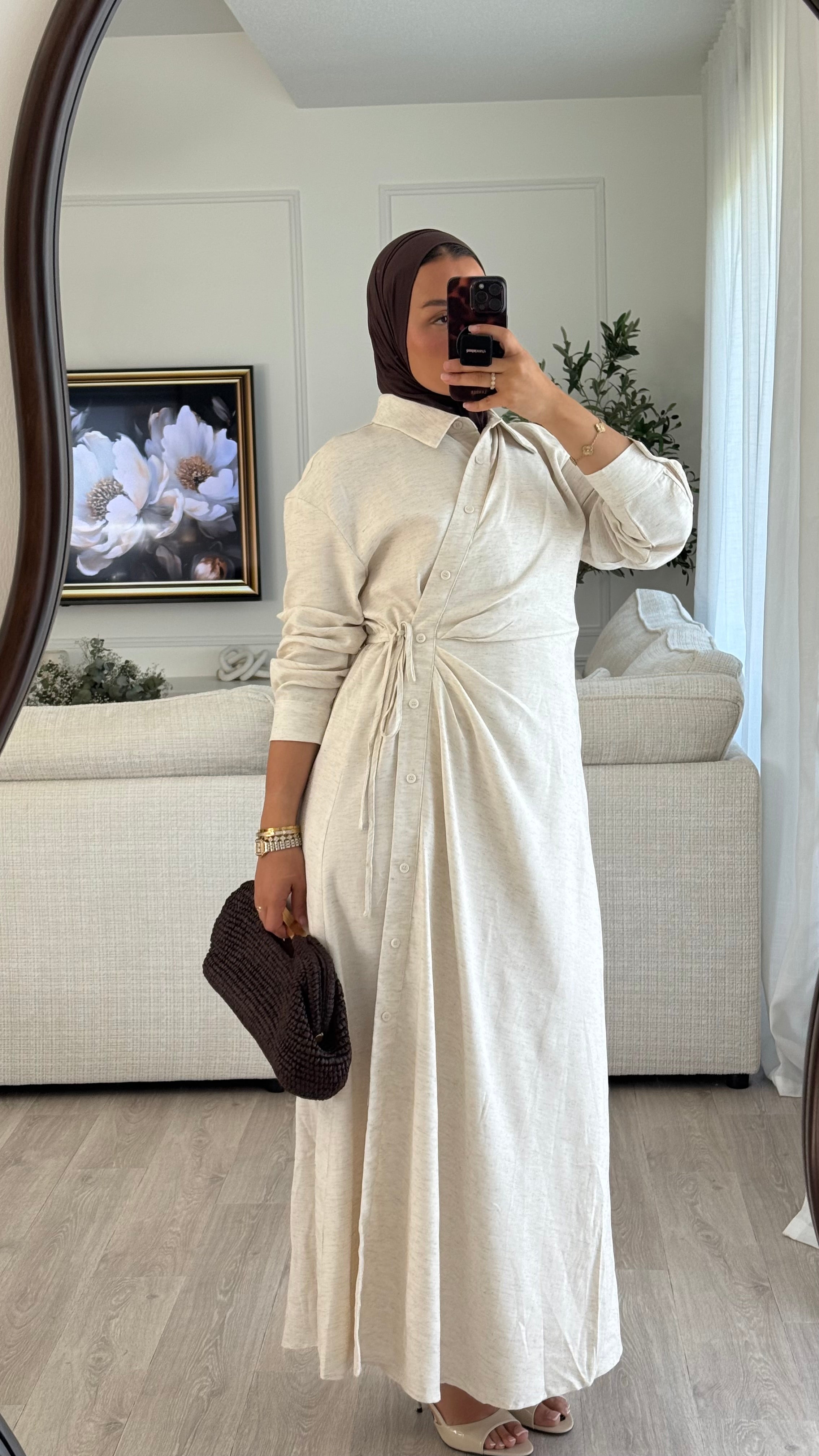 Robe lin Yara | Beige