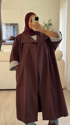 Trench Long Oversize | bordeaux