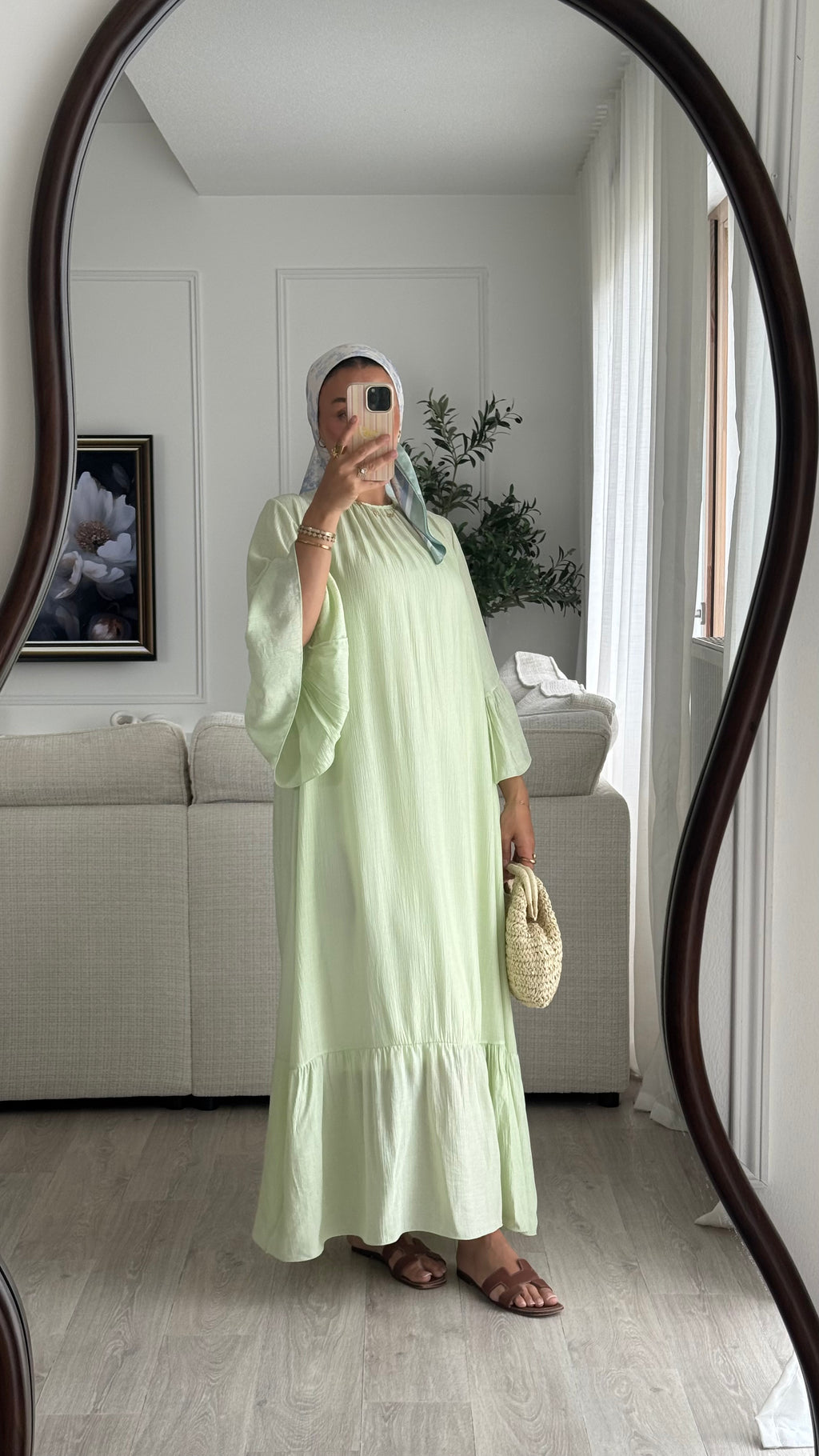 Robe à volant | Menthe