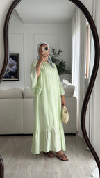 Robe à volant | Menthe