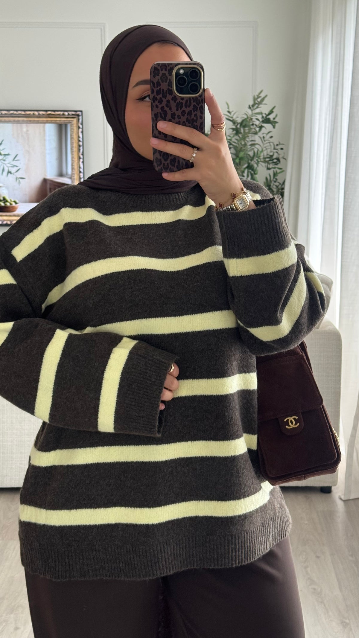 Pull Oversize Miya | Choco-Jaune