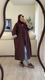 Trench Long Oversize | bordeaux