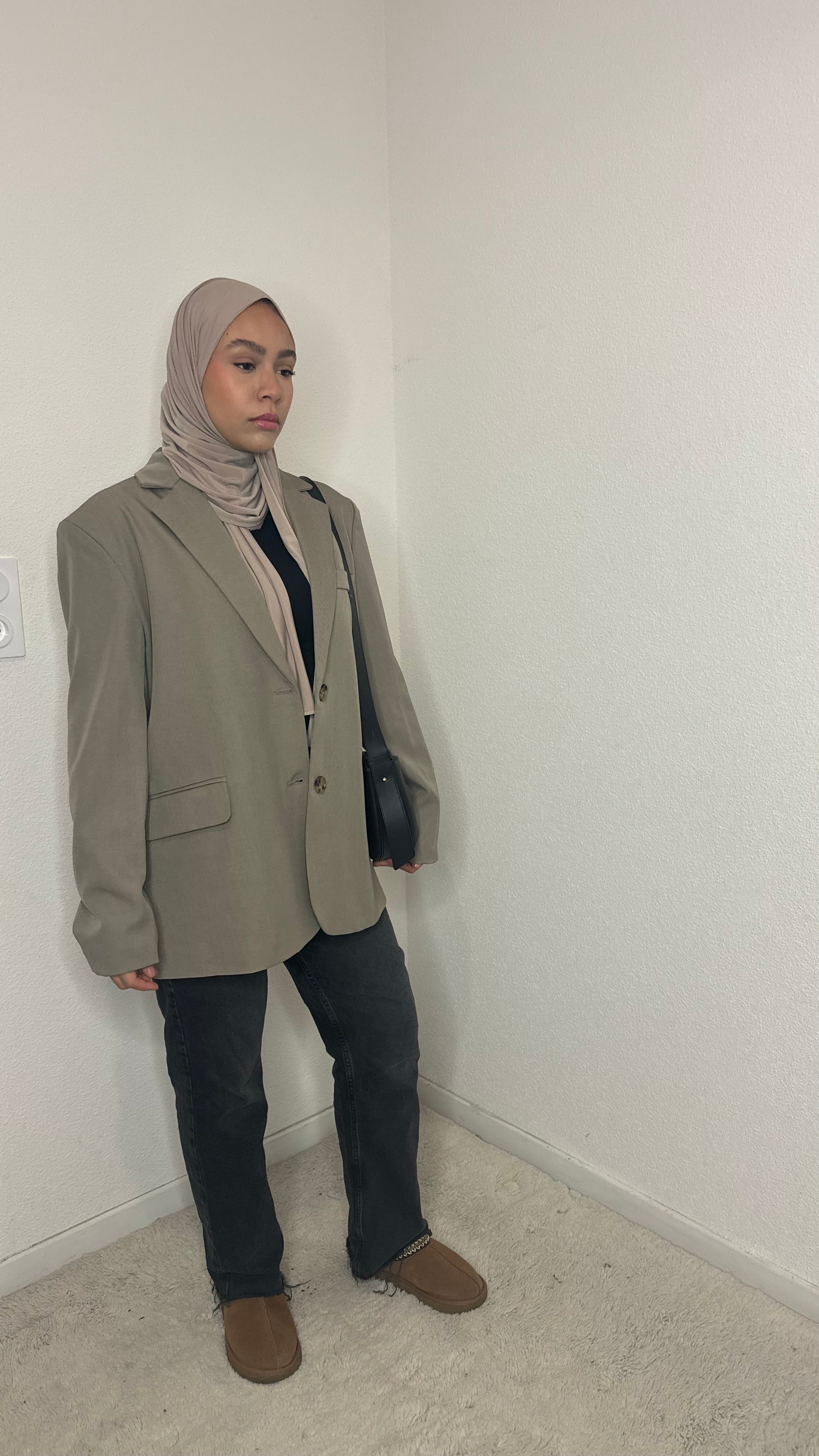 Blazer Kylie à fentes Taupe