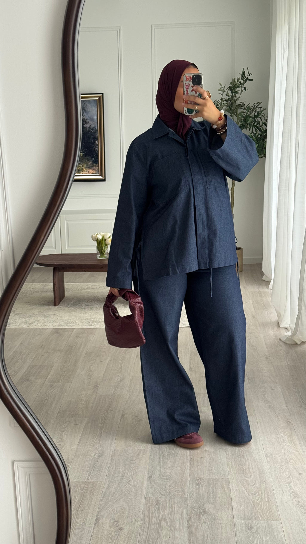 Ensemble Jeans oversize | Bleu