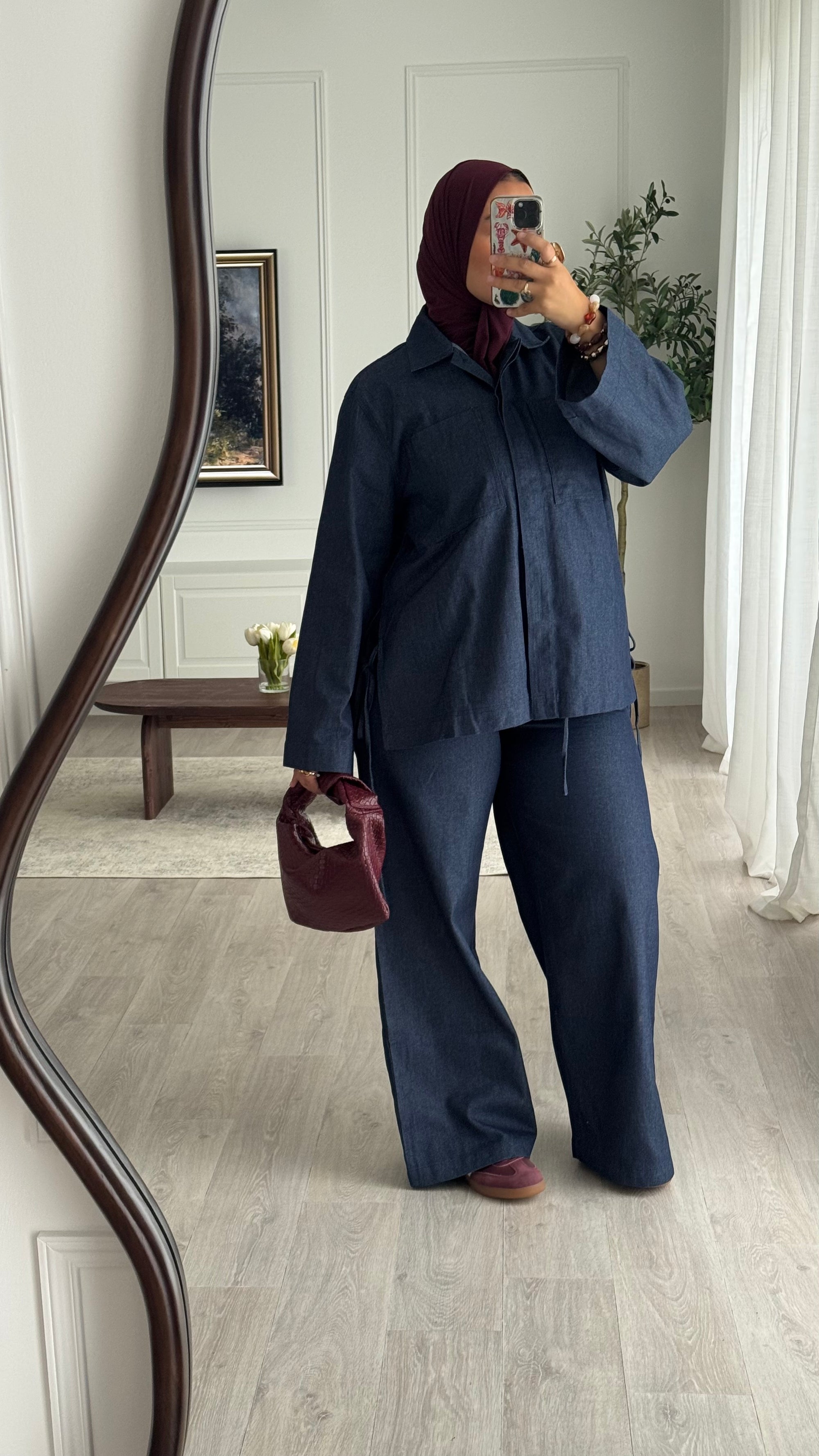 Ensemble Jeans oversize | Bleu