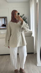 Chemise rayée | Terracota