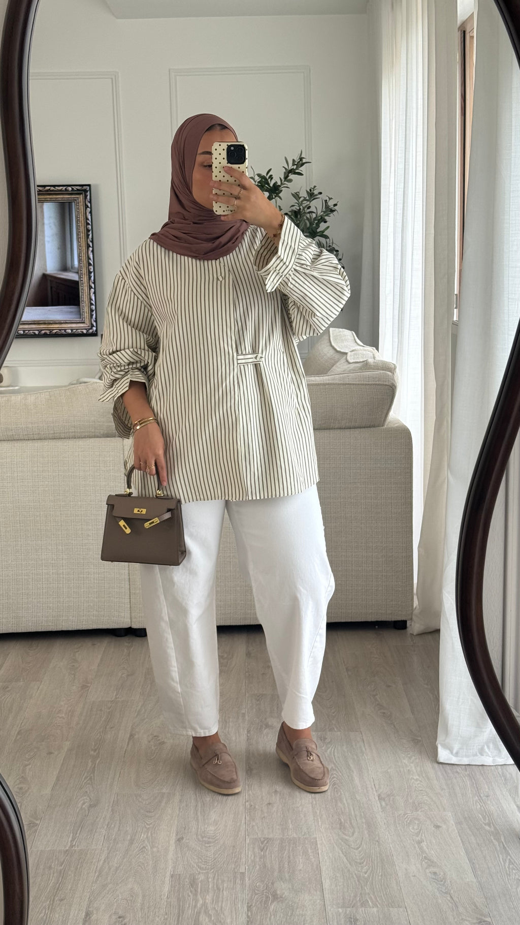 Chemise rayée | Terracota