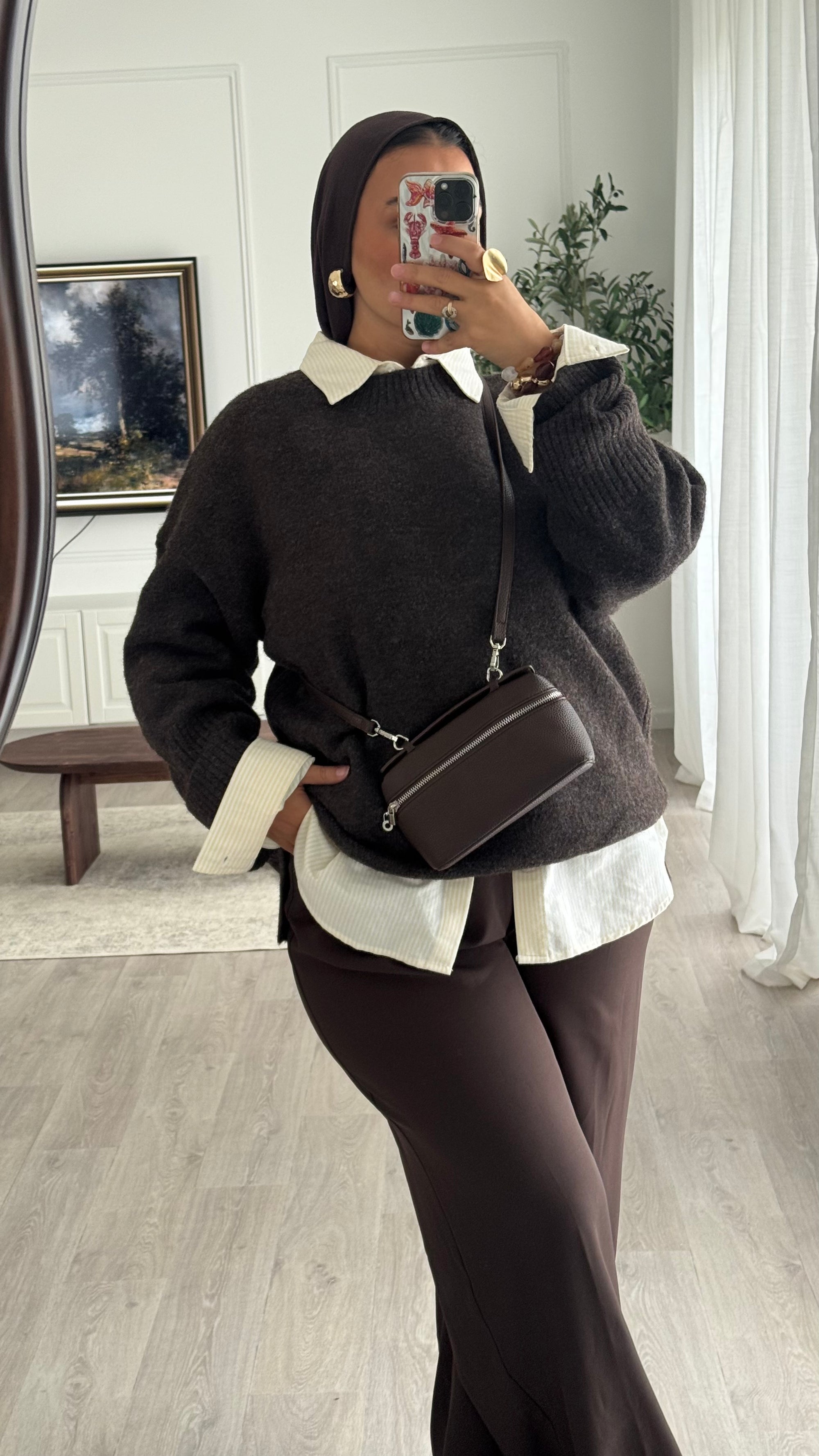 Pull Oversize Maya | Chocolat