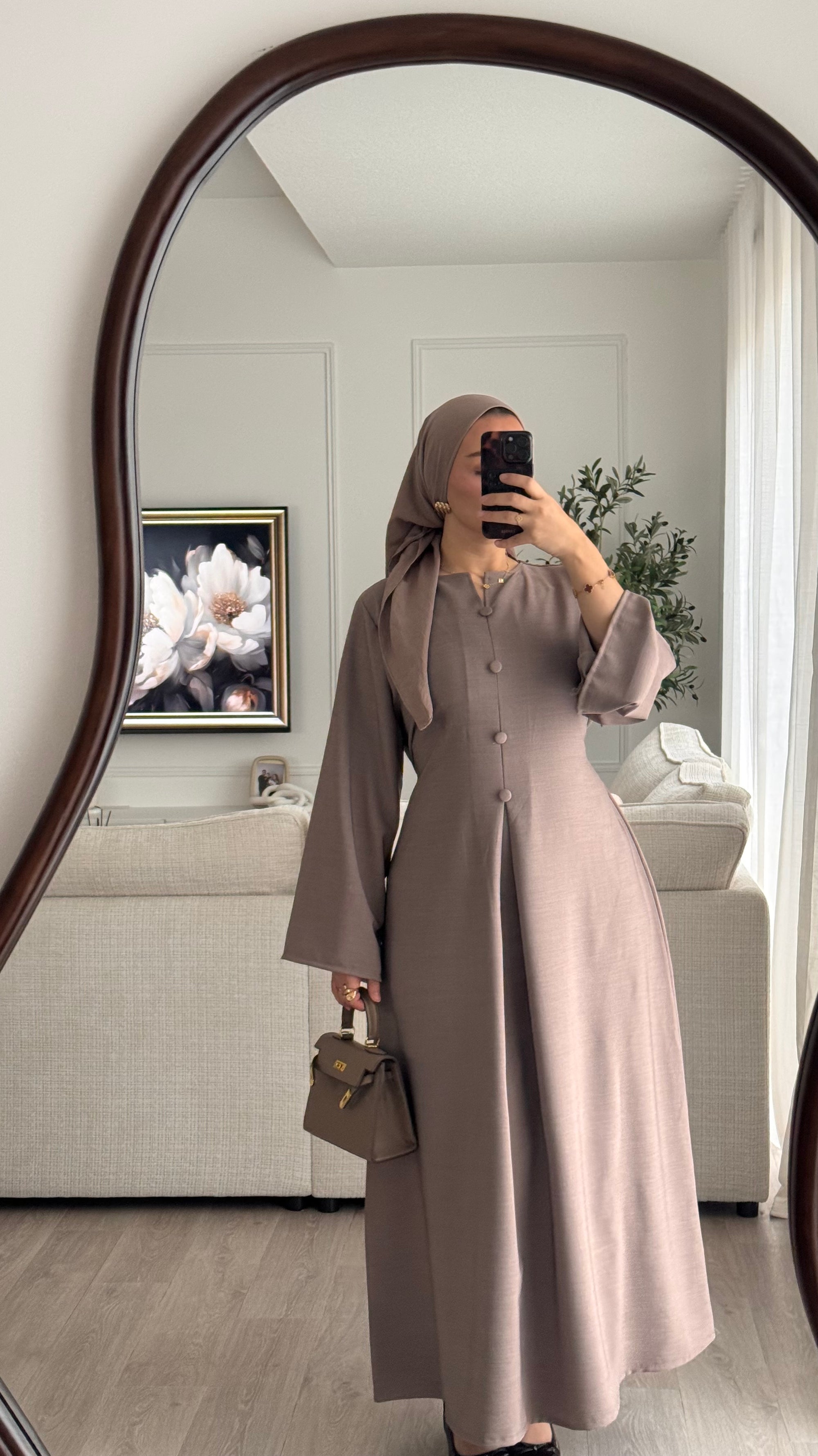 Amani Dress | Taupe