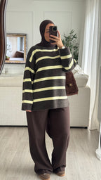 Pull Oversize Miya | Choco-Jaune