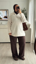 Pull Polo | Ecru