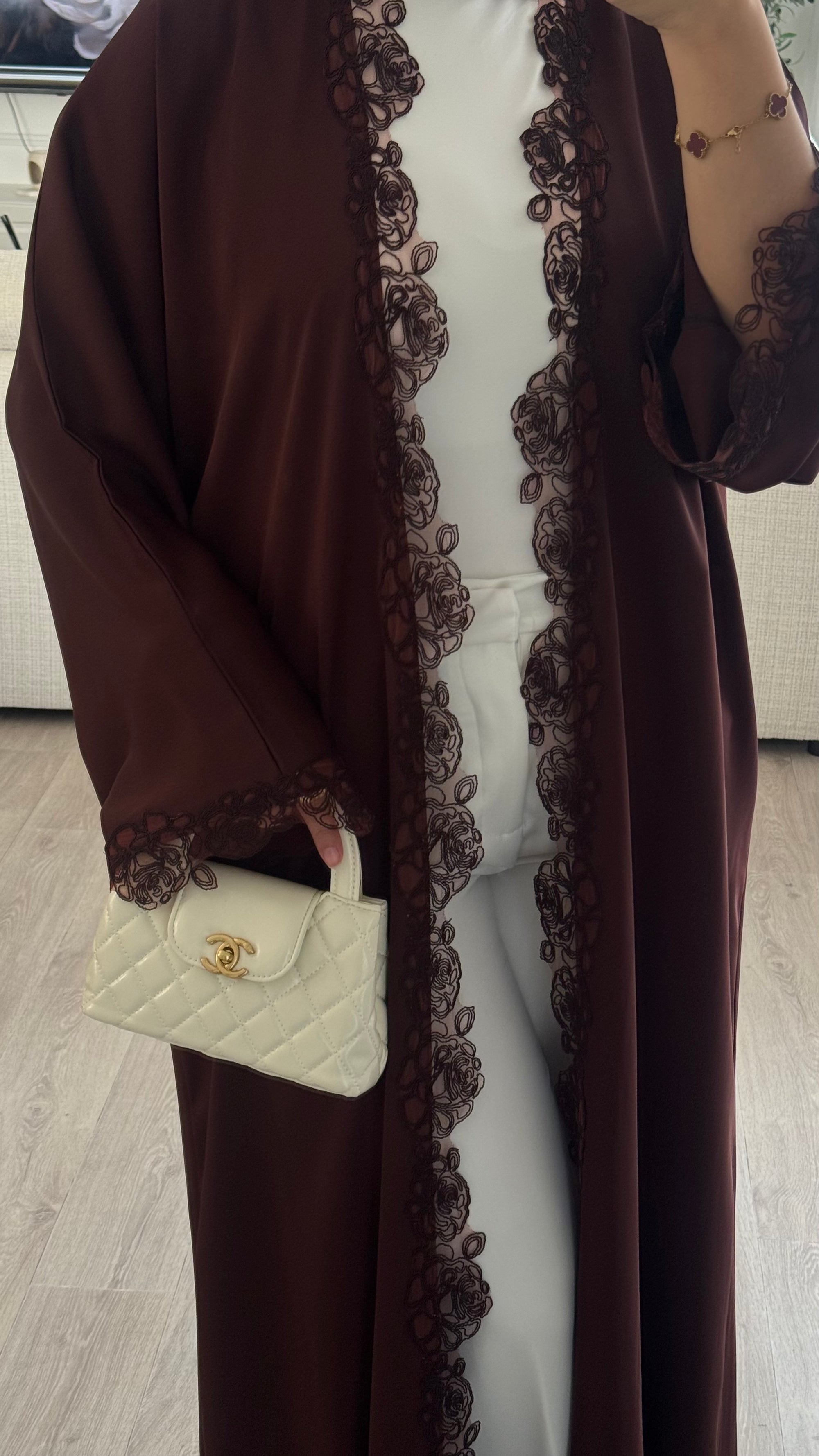 Abaya Lace | Chocolat [Édition spéciale – Création Dubaï]