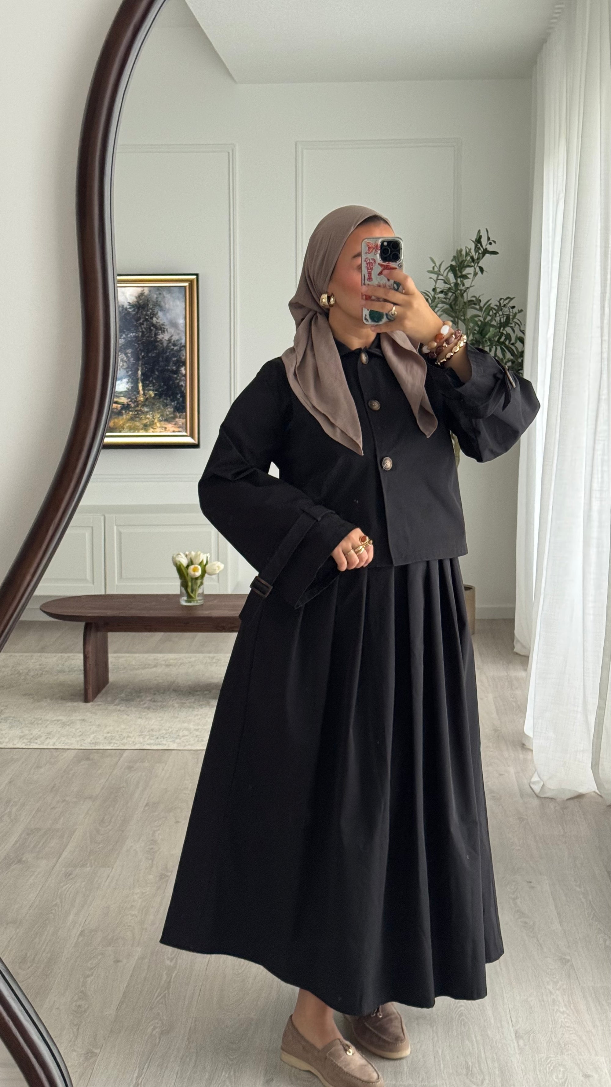 Ensemble jupe Trench | Noir [ précommande expédition 08/10]