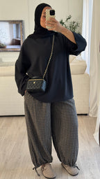 Pantalon Balloon à Carreaux