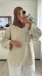 Chemise rayée | Terracota