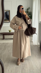 Ensemble jupe Trench | Beige