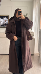 Doudoune longue | Chocolat