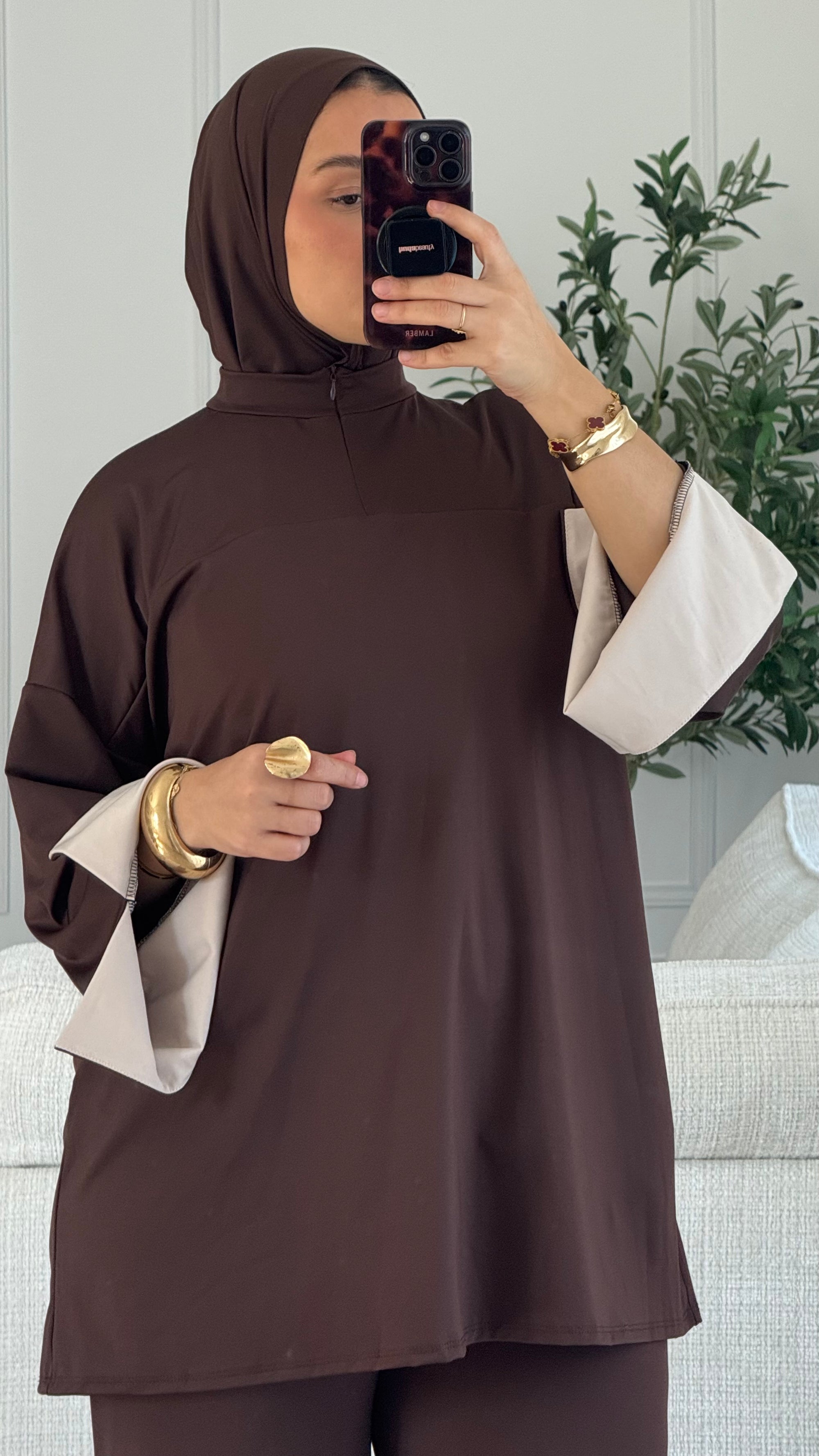 Burkini Lycia | Chocolat - beige