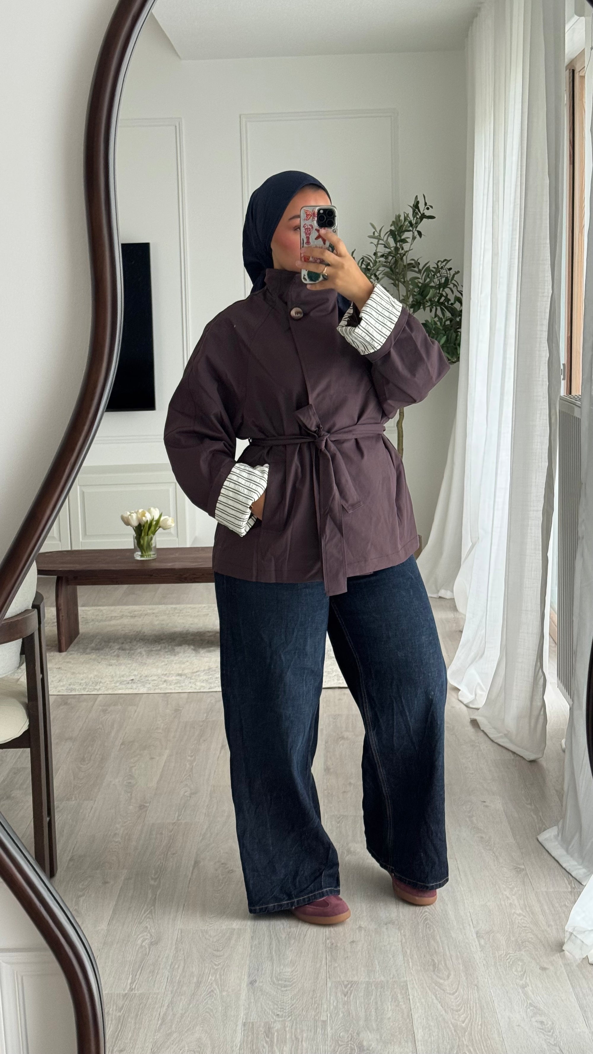 Trench court Amara | Burgundy