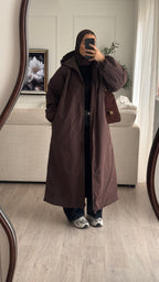 Doudoune longue | Chocolat
