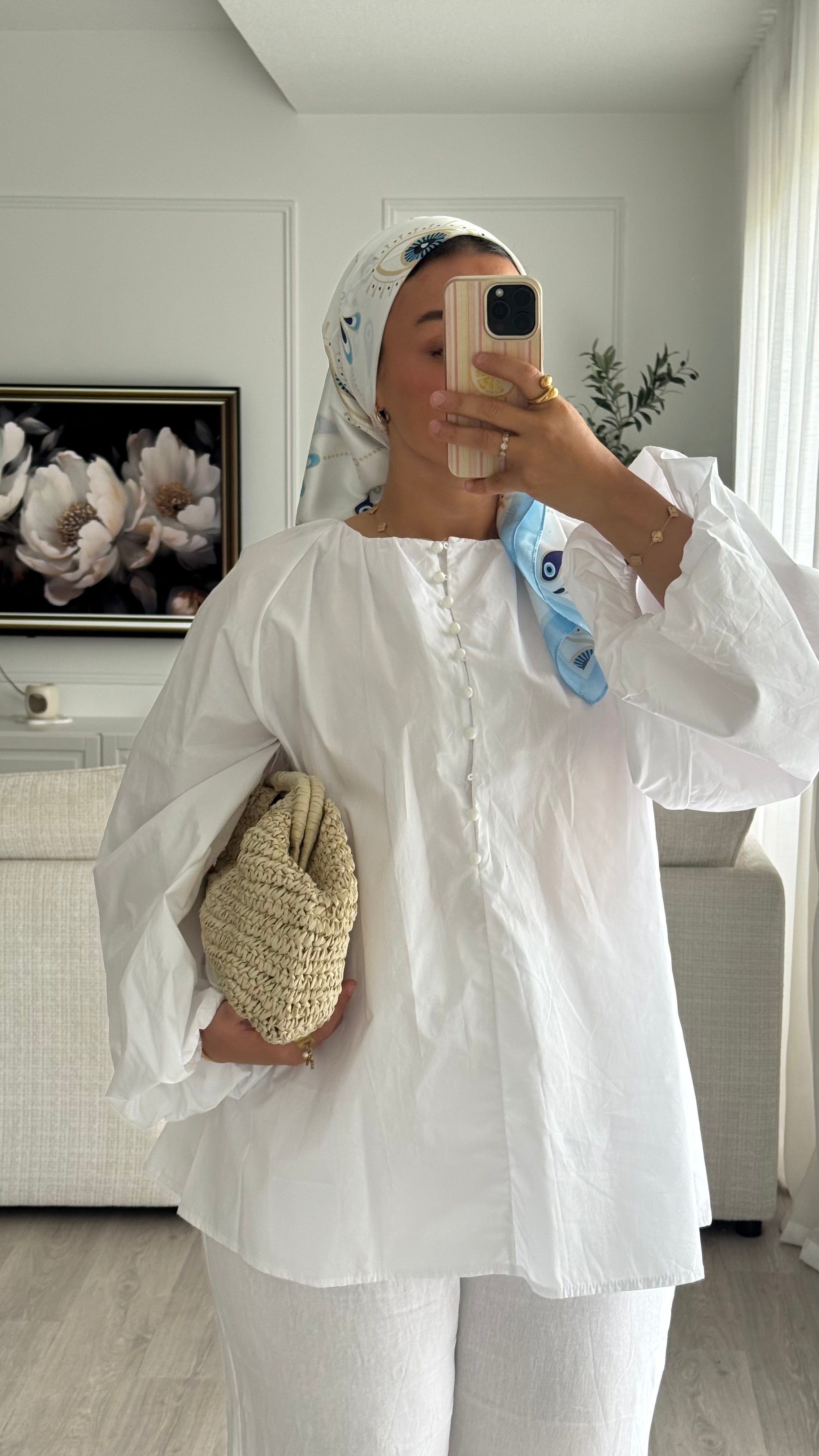Blouse 100% cotton | Blanc