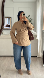 Chemise cache-coeur | Sable