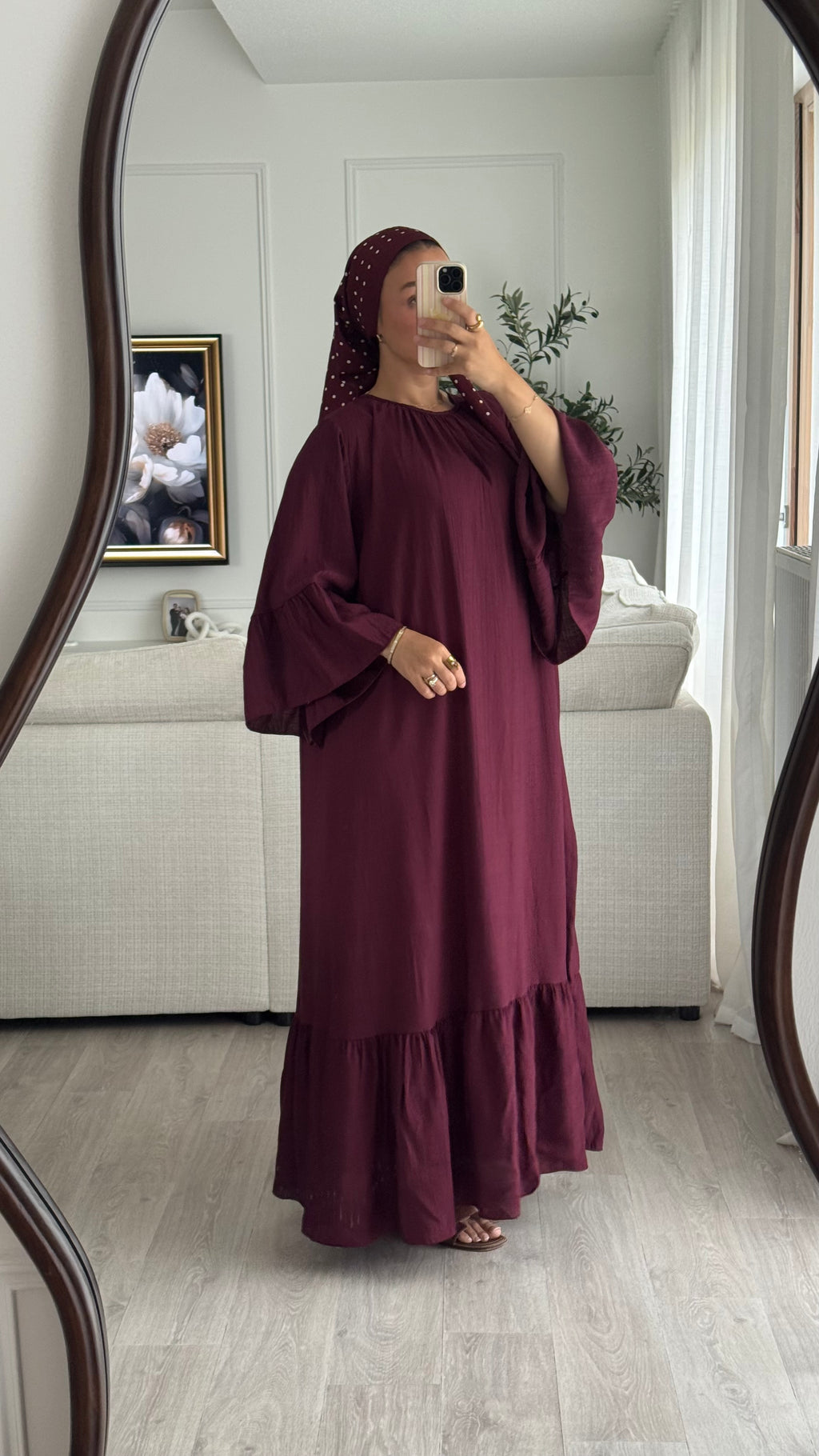Robe à volant | Prune