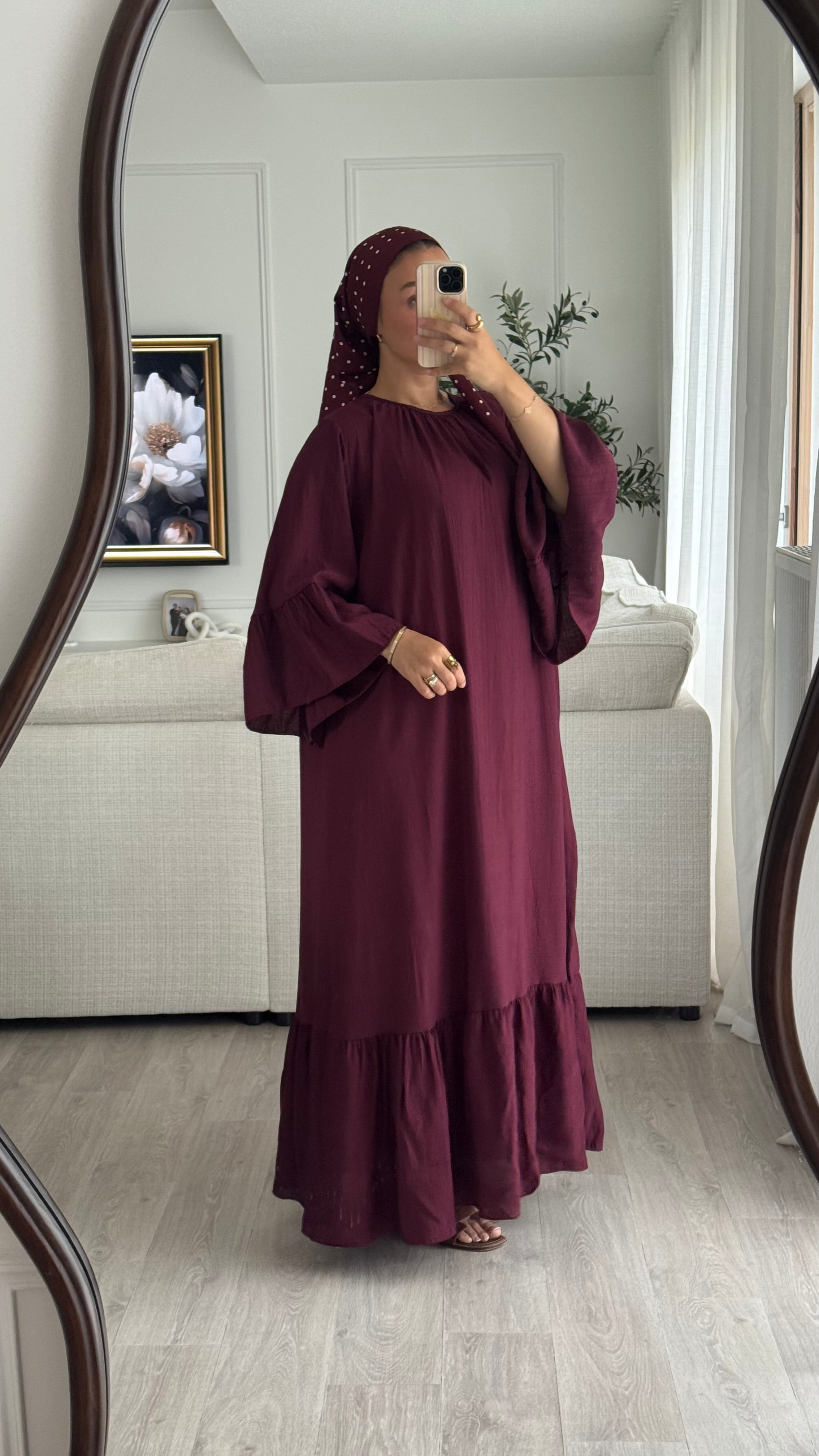Robe à volant | Prune