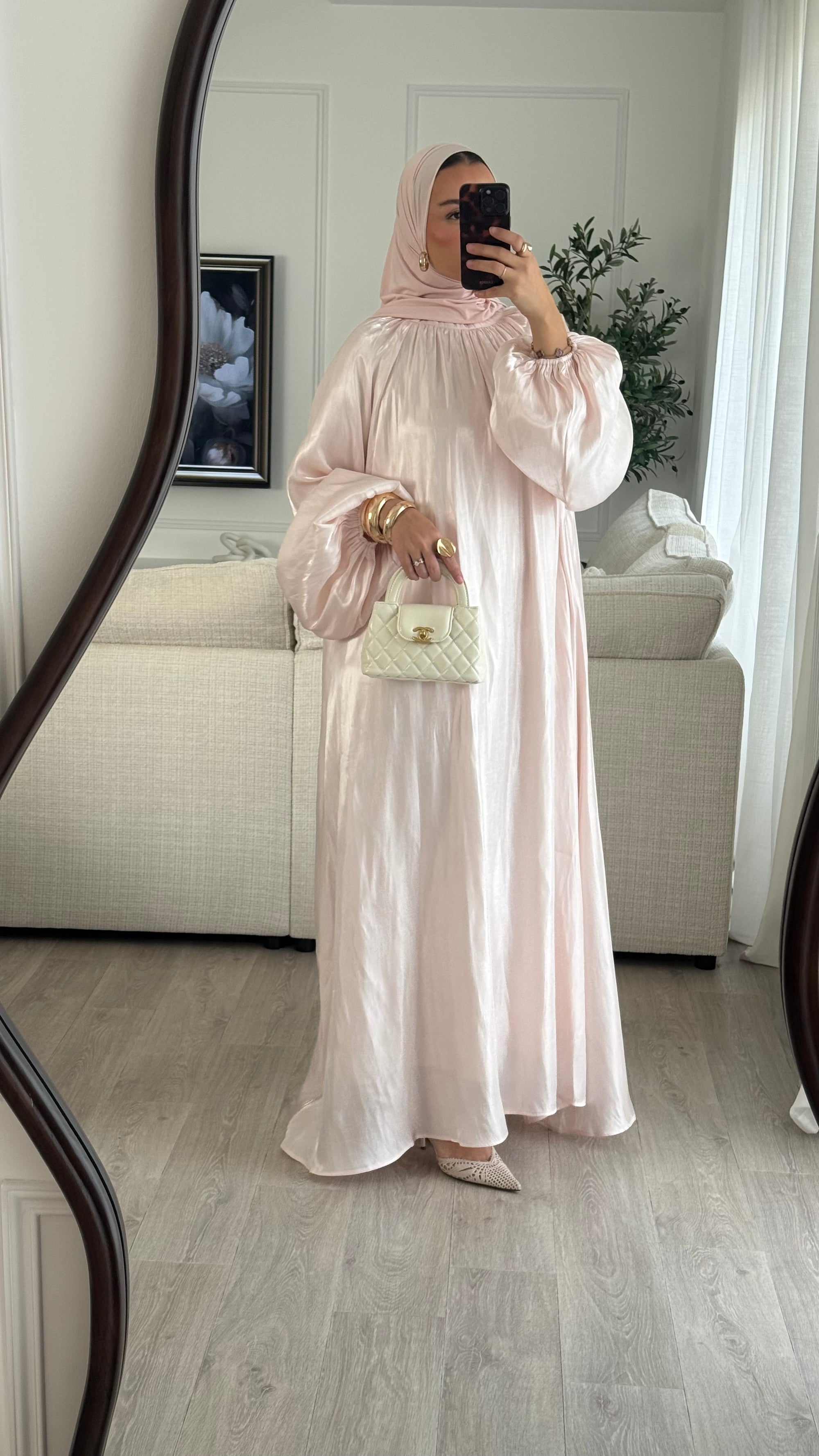 Robe Qamar | Baby pink
