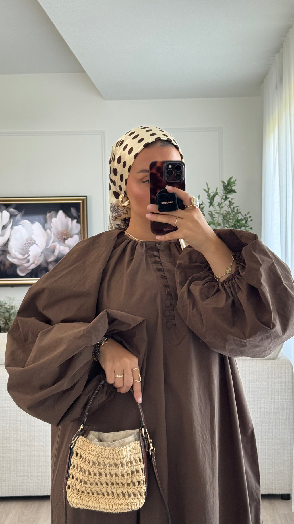 Robe 100% cotton | Chocolat