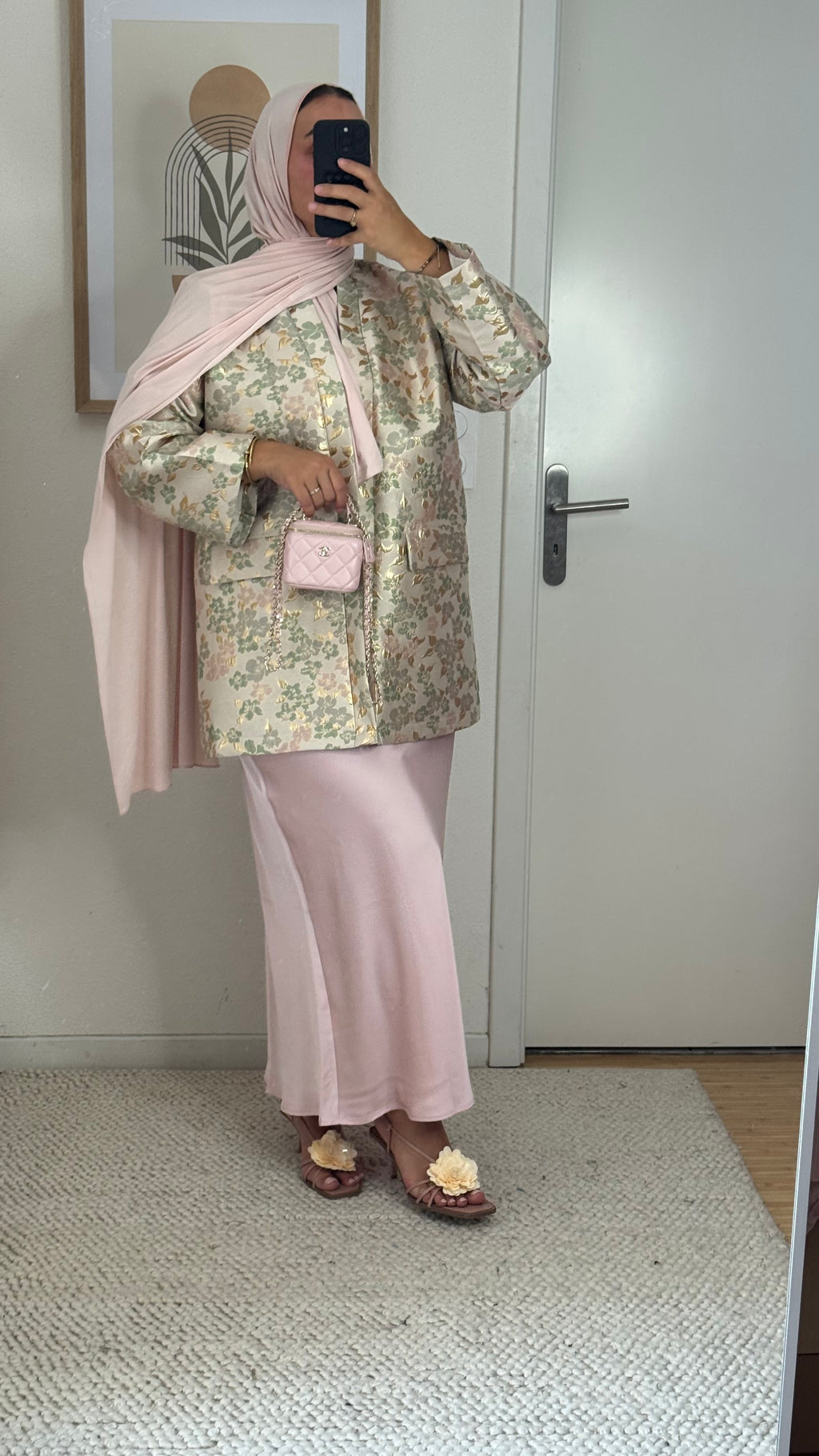 Jupe satinée Pink