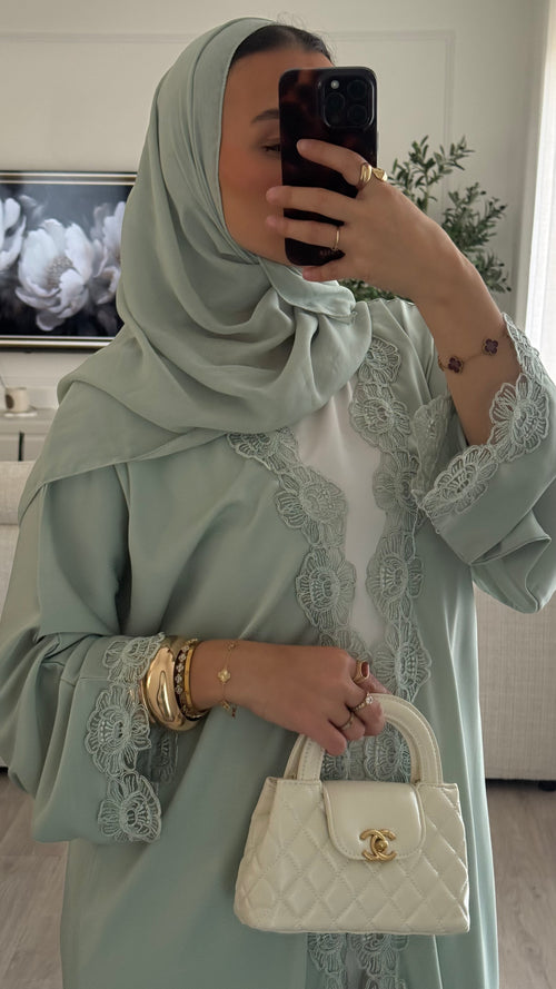 Abaya Al Maha | Vert [ Édition spéciale – Création Dubaï]