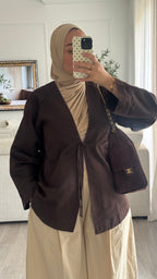 Gilet en Jeans | Chocolat