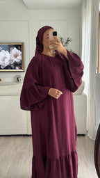 Robe à volant | Prune