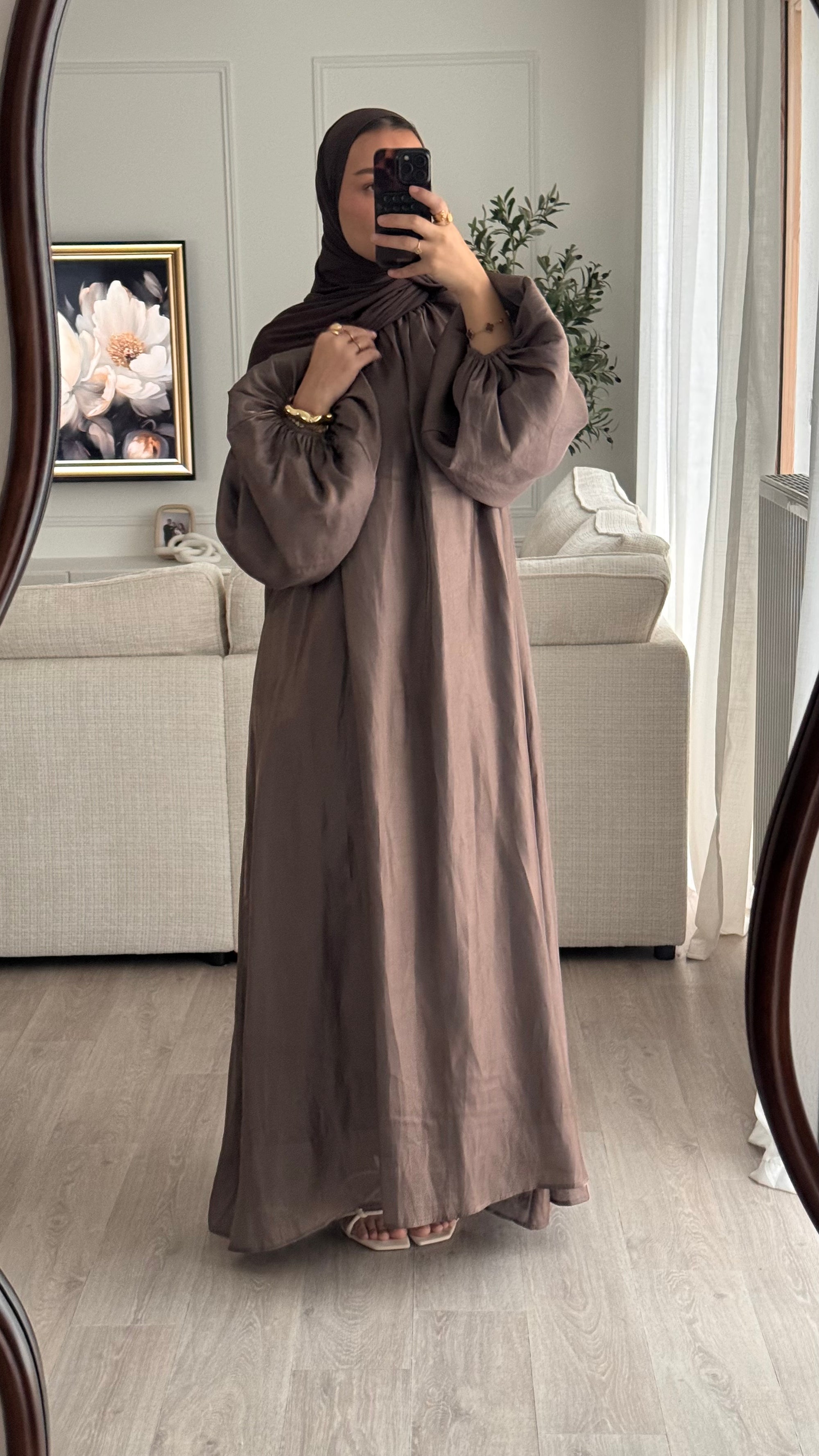 Robe Qamar | Taupe