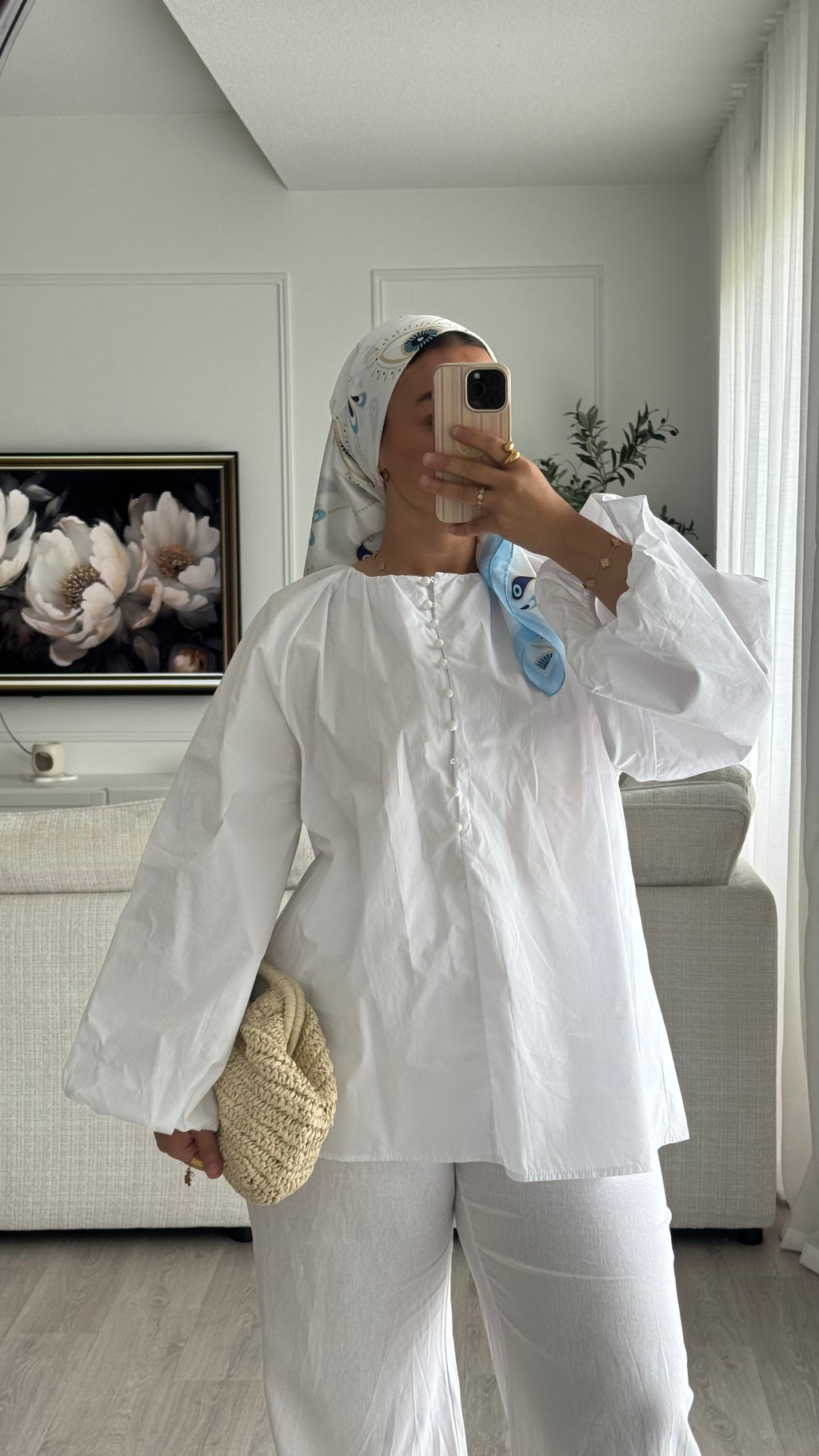 Blouse 100% cotton | Blanc