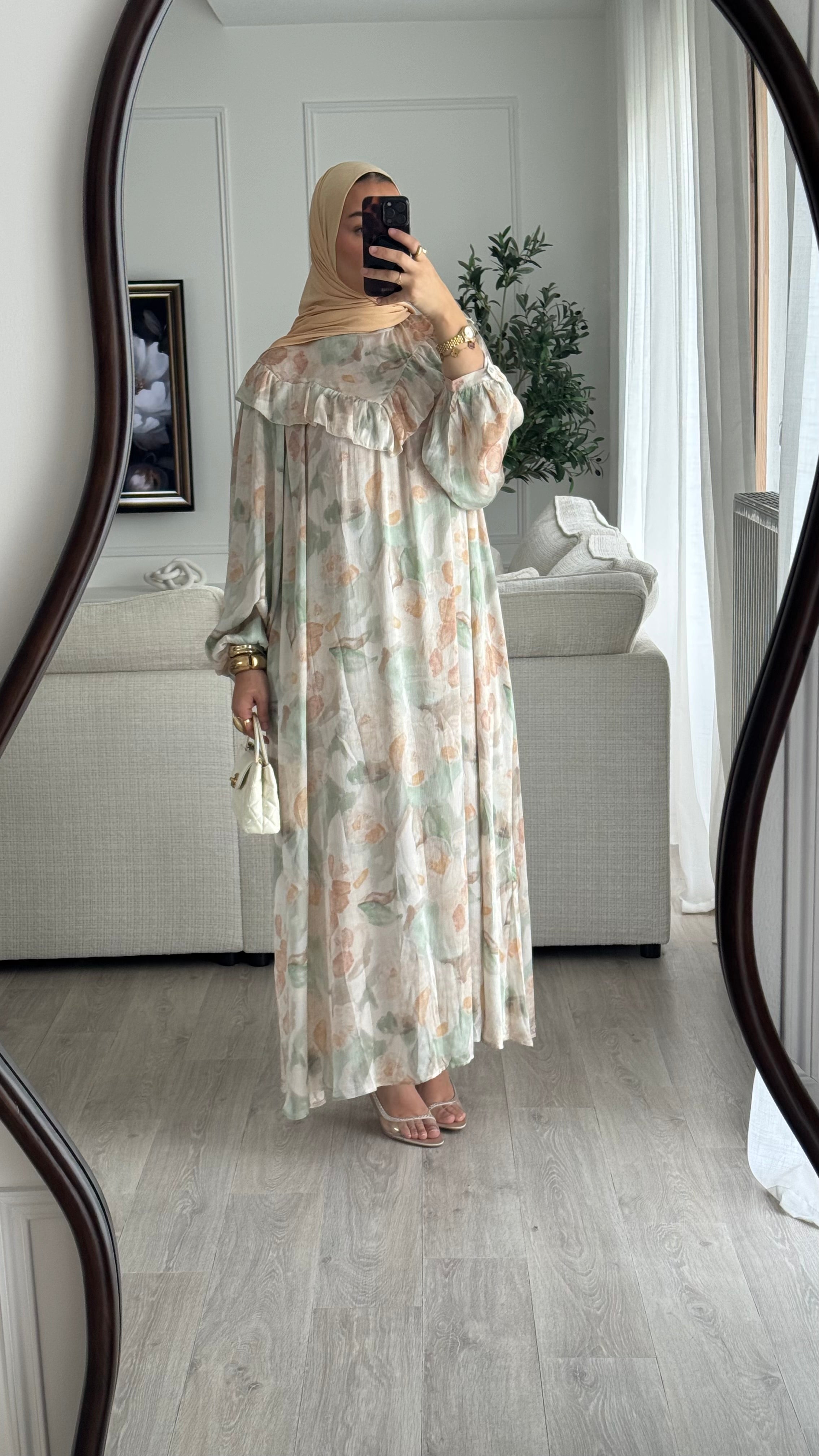 Robe Taliya | orange - vert