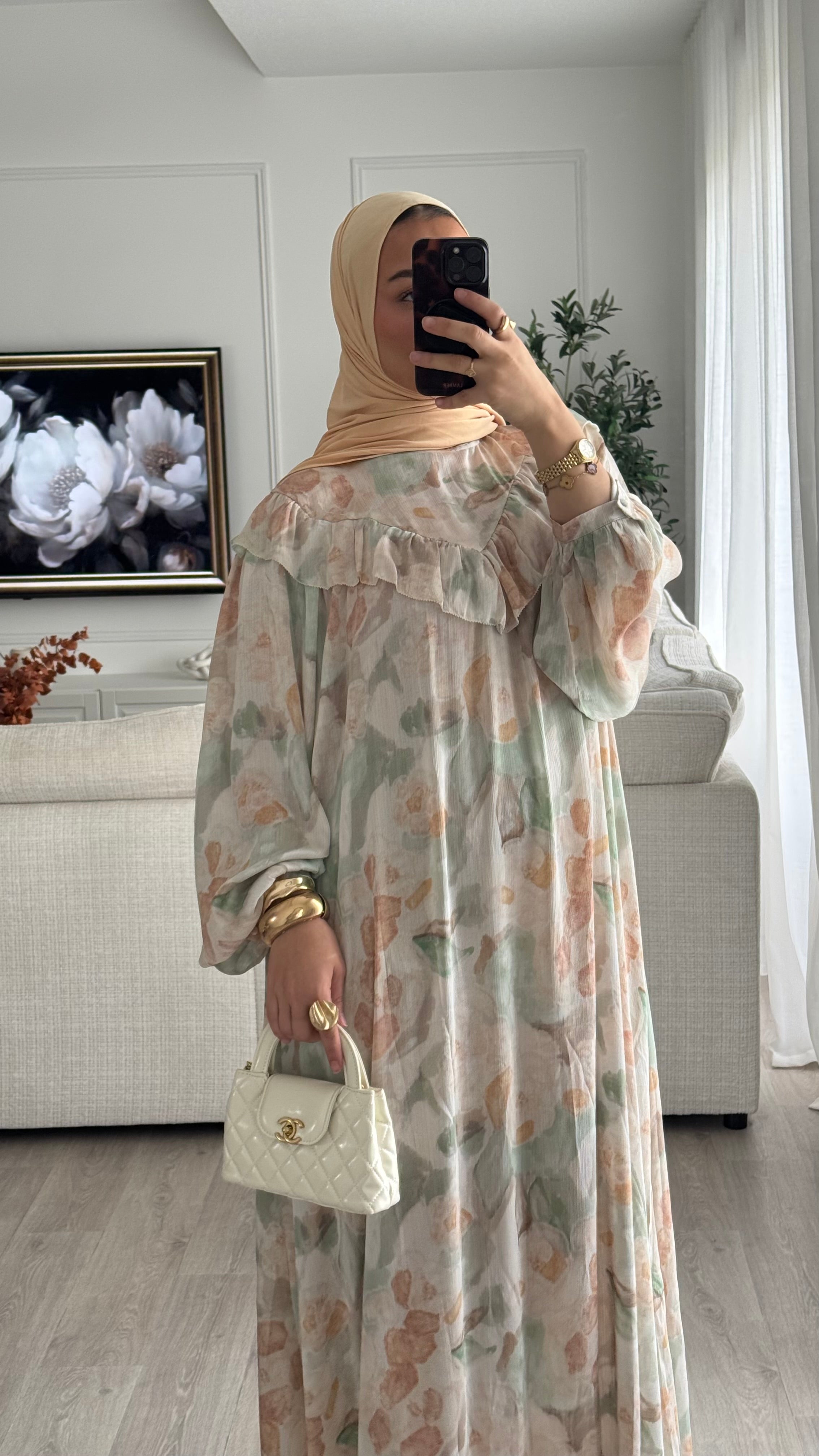 Robe Taliya | orange - vert