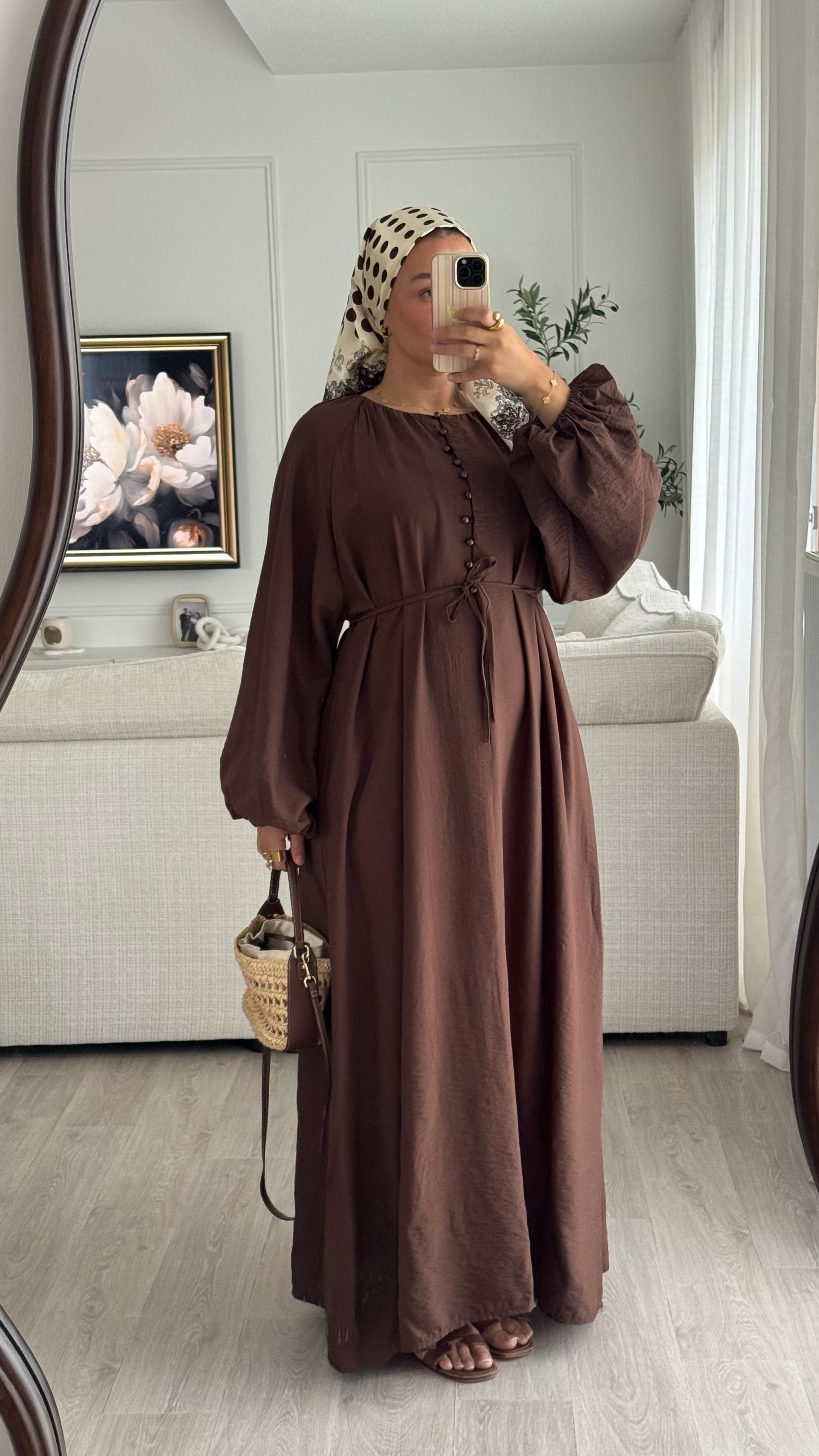 Robe Aya | Marron