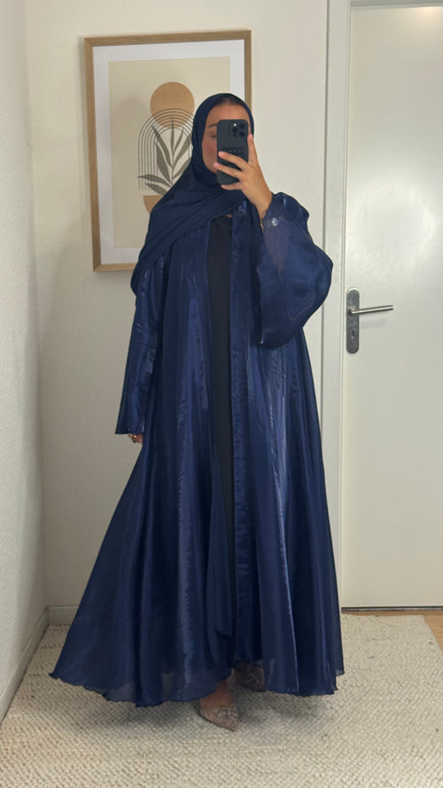 Abaya Shayn réversible | Dark Blue