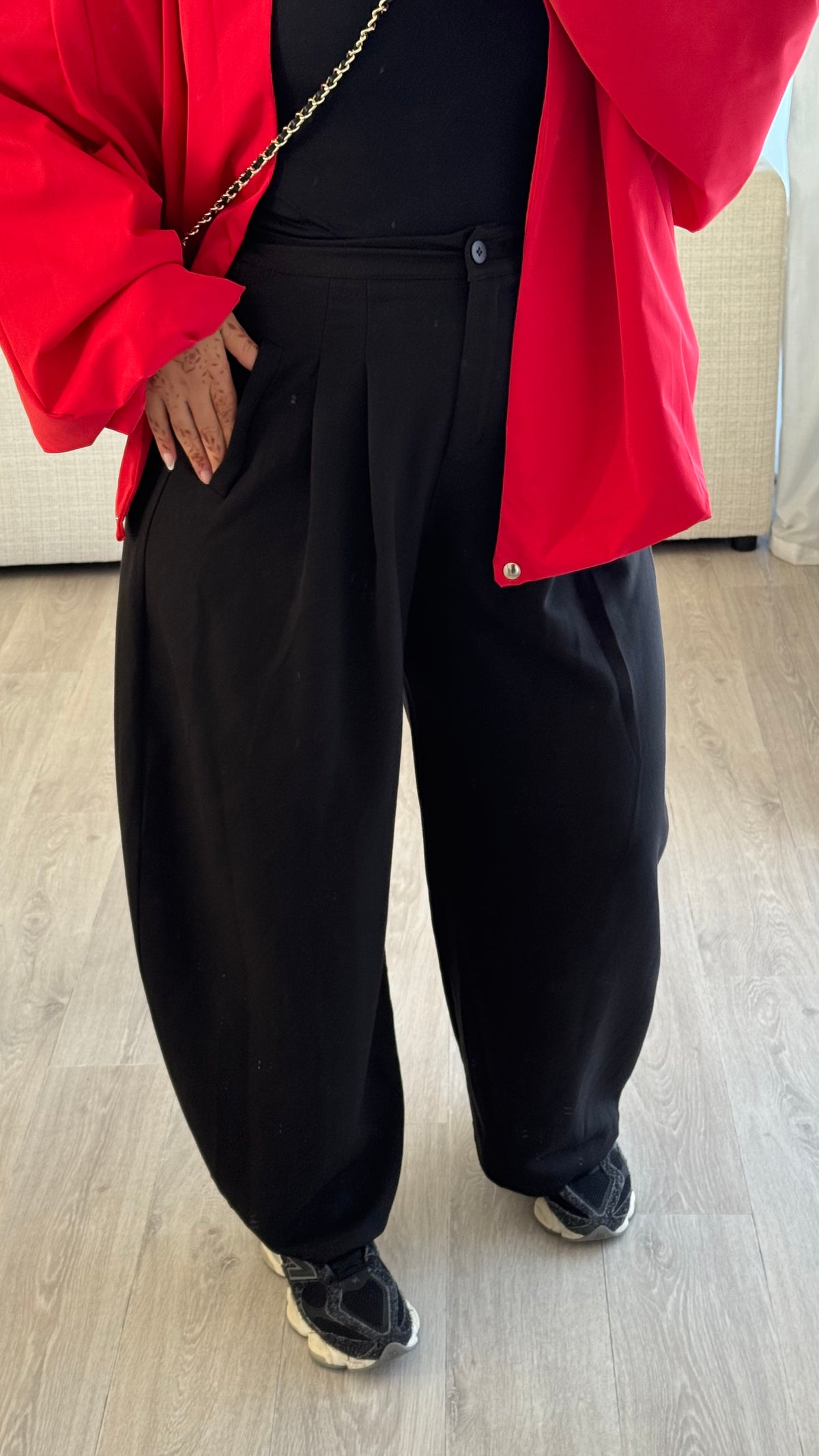 Pantalon Barrel | Noir