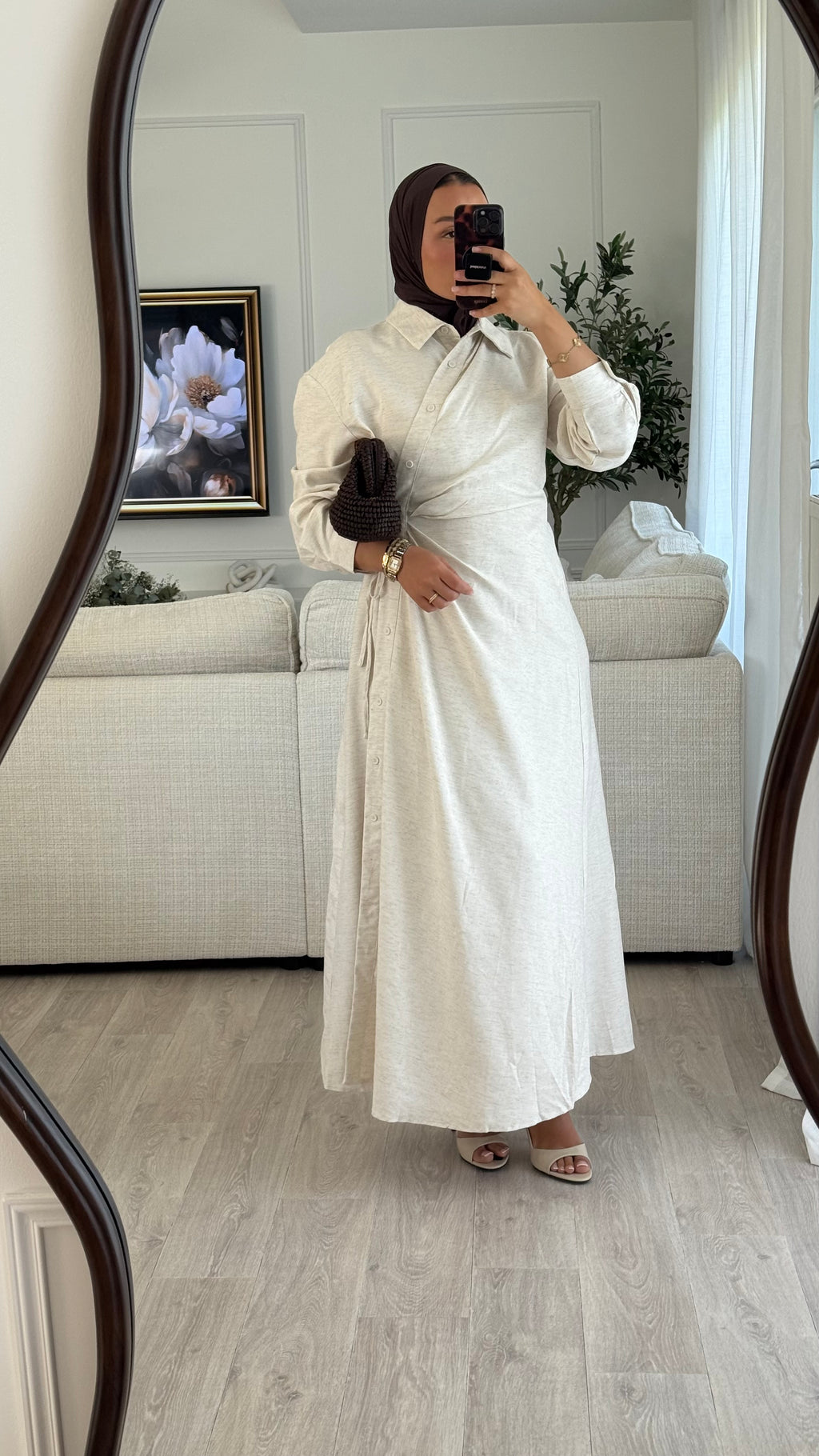 Robe lin Yara | Beige