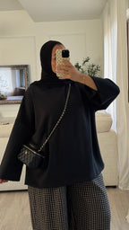 T-shirt Oversize en modal | Noir