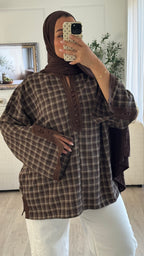Blouse Beldi | Chocolat